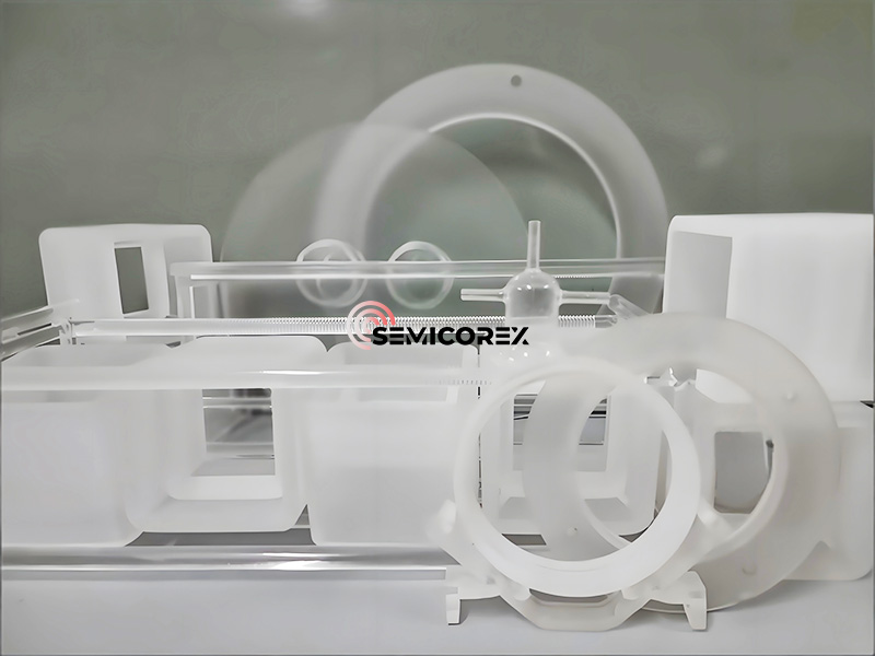 क्वार्ट्ज ग्लास भागांचा ताण काय आहे