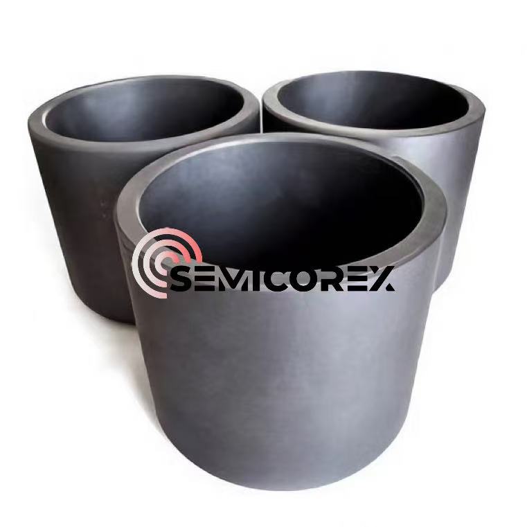 SiC-लेपित ग्रेफाइट क्रूसिबल्स