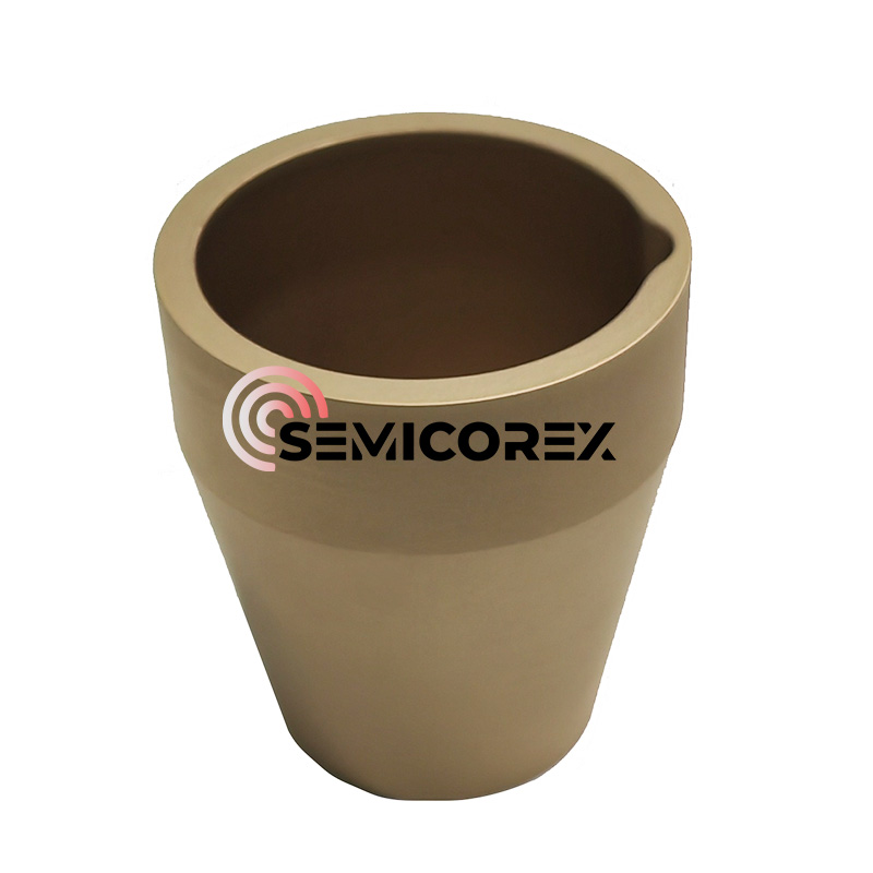 TaC लेपित ग्रेफाइट क्रूसिबल